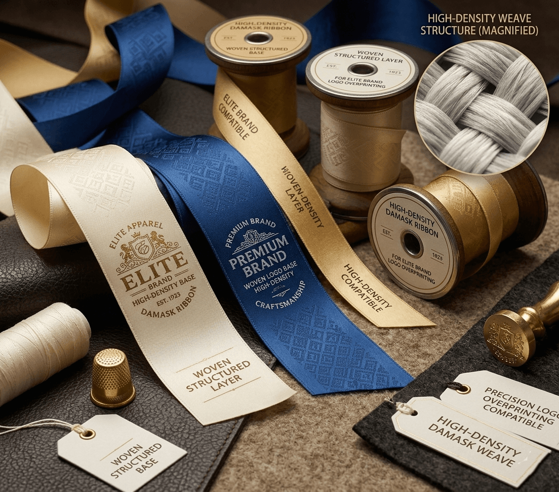 Luxury premium damask overprinting substrate sample